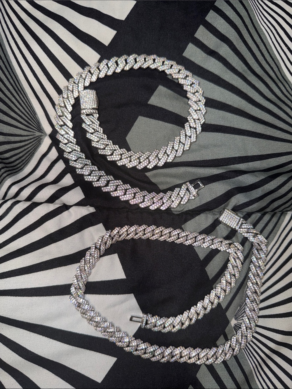 Men's Silver Cuban Link Chain Shirt Accessory - Silver
